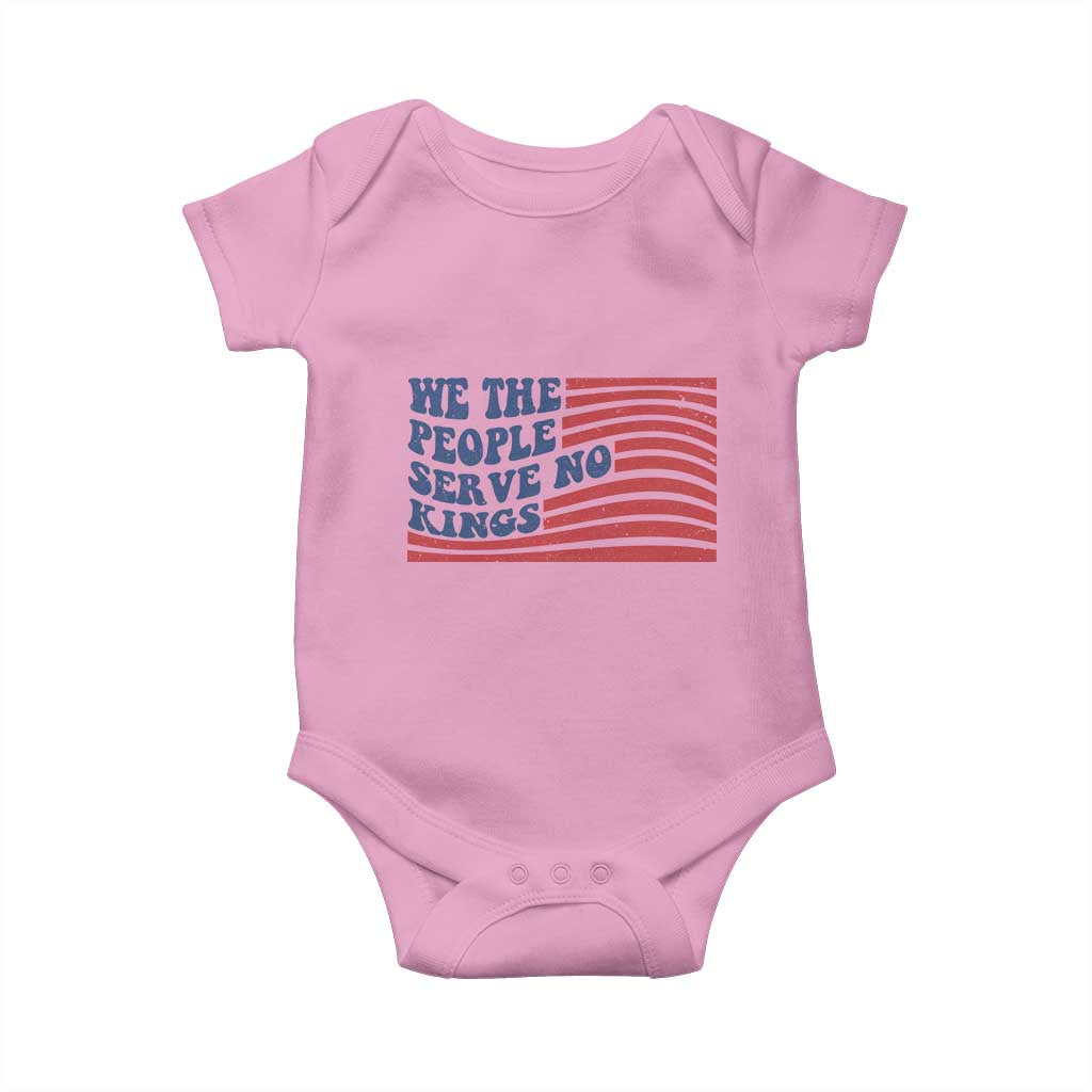 We The People Serve No Kings Baby Onesie American Freedom Protest