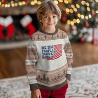 We The People Serve No Kings Ugly Christmas Sweater American Freedom Protest