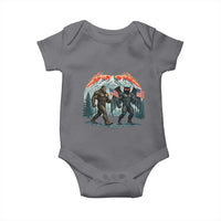 Patriotic Bigfoot And Mothman Baby Onesie Funny Cryptid Lover Gift