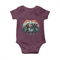 Patriotic Bigfoot And Mothman Baby Onesie Funny Cryptid Lover Gift