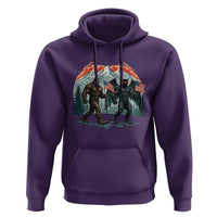 Patriotic Bigfoot And Mothman Hoodie Funny Cryptid Lover Gift