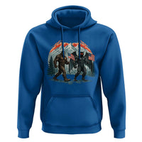 Patriotic Bigfoot And Mothman Hoodie Funny Cryptid Lover Gift