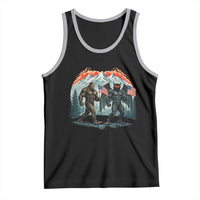 Patriotic Bigfoot And Mothman Tank Top Funny Cryptid Lover Gift