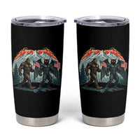 Patriotic Bigfoot And Mothman Tumbler Cup Funny Cryptid Lover Gift