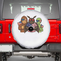 Funny Bigfoot Mothman Alien Spare Tire Cover USA 250th Anniversary