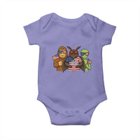 Funny Bigfoot Mothman Alien Baby Onesie USA 250th Anniversary