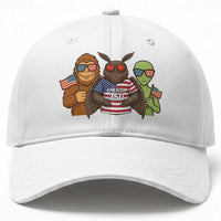 Funny Bigfoot Mothman Alien Baseball Cap USA 250th Anniversary