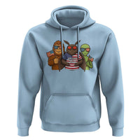 Funny Bigfoot Mothman Alien Hoodie USA 250th Anniversary