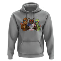 Funny Bigfoot Mothman Alien Hoodie USA 250th Anniversary