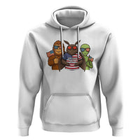 Funny Bigfoot Mothman Alien Hoodie USA 250th Anniversary