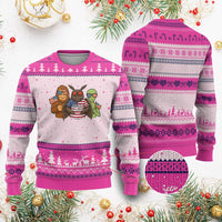 Funny Bigfoot Mothman Alien Ugly Christmas Sweater USA 250th Anniversary