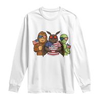 Funny Bigfoot Mothman Alien Long Sleeve Shirt USA 250th Anniversary
