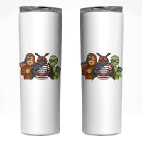 Funny Bigfoot Mothman Alien Skinny Tumbler USA 250th Anniversary
