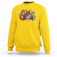 Funny Bigfoot Mothman Alien Sweatshirt USA 250th Anniversary