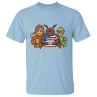 Funny Bigfoot Mothman Alien T Shirt USA 250th Anniversary
