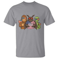 Funny Bigfoot Mothman Alien T Shirt USA 250th Anniversary
