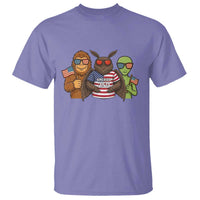 Funny Bigfoot Mothman Alien T Shirt USA 250th Anniversary