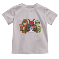Funny Bigfoot Mothman Alien Toddler T Shirt USA 250th Anniversary