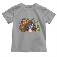 Funny Bigfoot Mothman Alien Toddler T Shirt USA 250th Anniversary