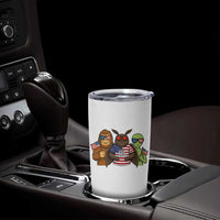 Funny Bigfoot Mothman Alien Tumbler Cup USA 250th Anniversary
