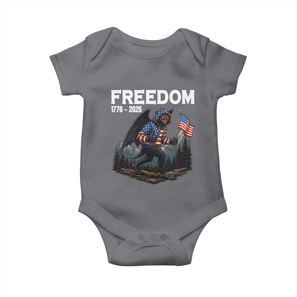 Patriotic Mothman Lover Baby Onesie Funny USA 250 Anniversary Gift