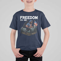 Patriotic Mothman Lover T Shirt For Kid Funny USA 250 Anniversary Gift