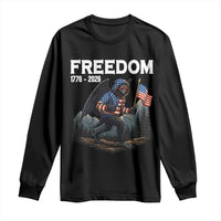 Patriotic Mothman Lover Long Sleeve Shirt Funny USA 250 Anniversary Gift
