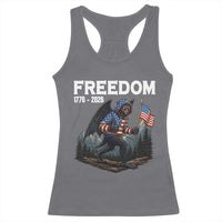 Patriotic Mothman Lover Racerback Tank Top Funny USA 250 Anniversary Gift