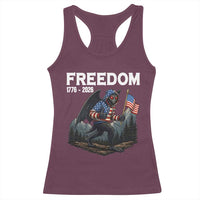 Patriotic Mothman Lover Racerback Tank Top Funny USA 250 Anniversary Gift