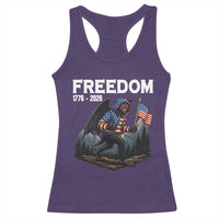 Patriotic Mothman Lover Racerback Tank Top Funny USA 250 Anniversary Gift