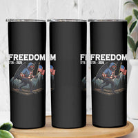 Patriotic Mothman Lover Skinny Tumbler Funny USA 250 Anniversary Gift