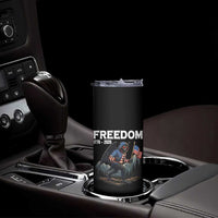 Patriotic Mothman Lover Skinny Tumbler Funny USA 250 Anniversary Gift