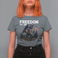 Patriotic Mothman Lover T Shirt For Women Funny USA 250 Anniversary Gift