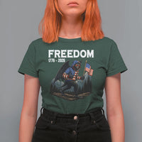 Patriotic Mothman Lover T Shirt For Women Funny USA 250 Anniversary Gift
