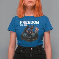 Patriotic Mothman Lover T Shirt For Women Funny USA 250 Anniversary Gift