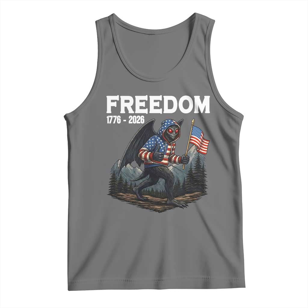 Patriotic Mothman Lover Tank Top Funny USA 250 Anniversary Gift