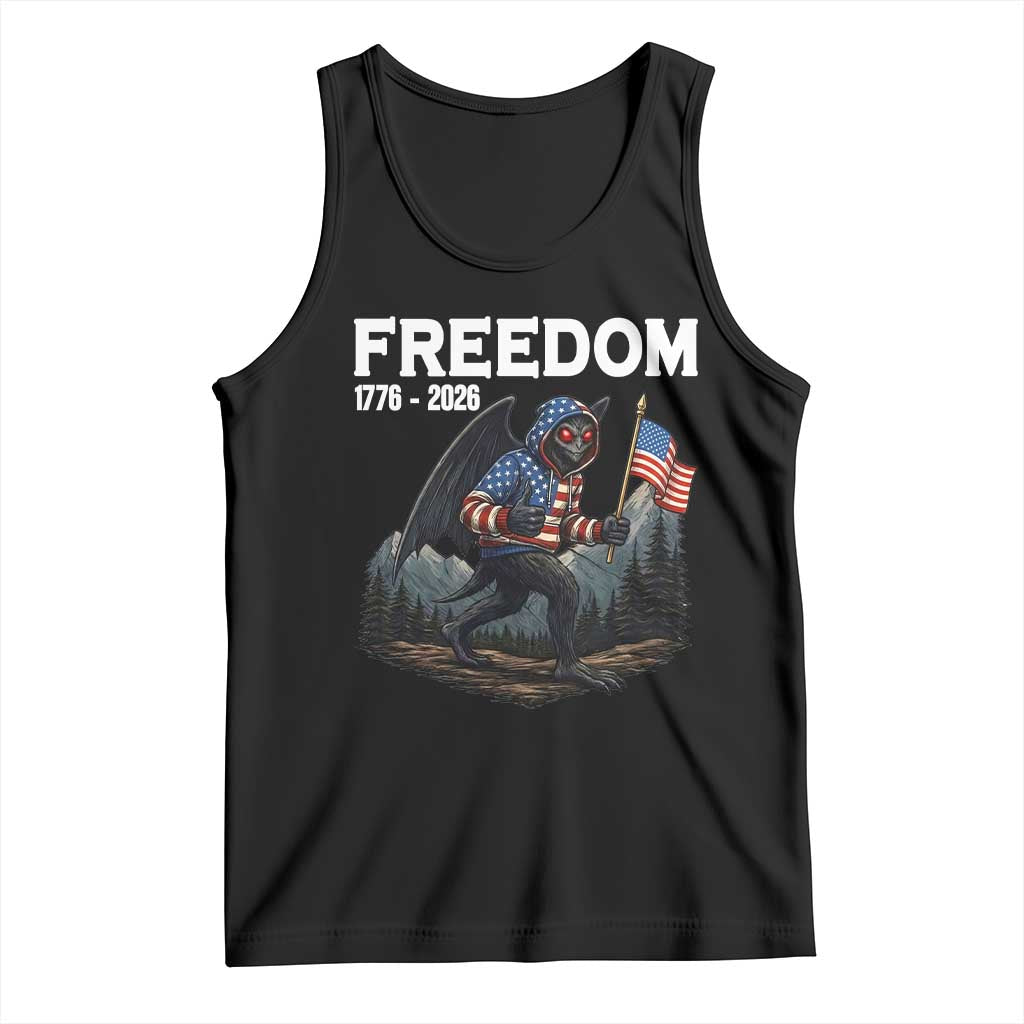 Patriotic Mothman Lover Tank Top Funny USA 250 Anniversary Gift