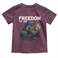 Patriotic Mothman Lover Toddler T Shirt Funny USA 250 Anniversary Gift