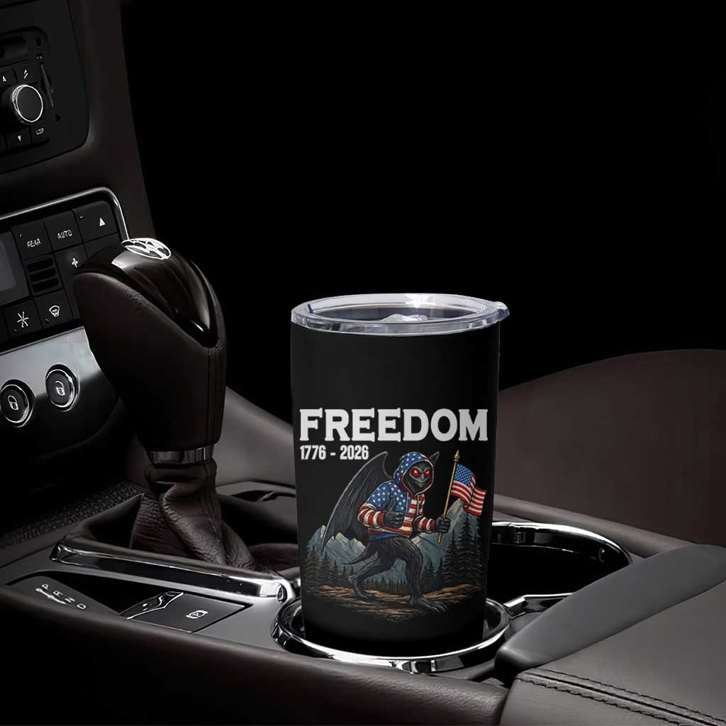 Patriotic Mothman Lover Tumbler Cup Funny USA 250 Anniversary Gift