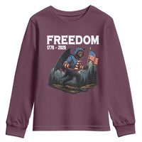 Patriotic Mothman Lover Youth Sweatshirt Funny USA 250 Anniversary Gift