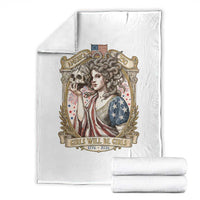 Feminist Medusa Girls Will Be Girls Throw Blanket USA 250 Anniversary Gift