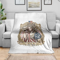 Feminist Medusa Girls Will Be Girls Throw Blanket USA 250 Anniversary Gift