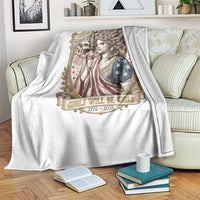Feminist Medusa Girls Will Be Girls Throw Blanket USA 250 Anniversary Gift