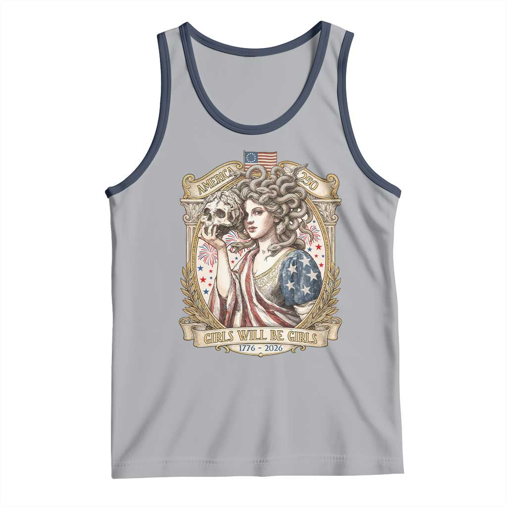 Feminist Medusa Girls Will Be Girls Tank Top USA 250 Anniversary Gift