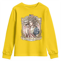 Feminist Medusa Girls Will Be Girls Youth Sweatshirt USA 250 Anniversary Gift