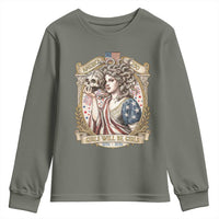 Feminist Medusa Girls Will Be Girls Youth Sweatshirt USA 250 Anniversary Gift