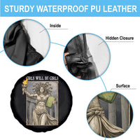 Funny Feminist Medusa Statue Of Liberty Spare Tire Cover Girls Will Be Girls
