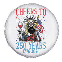 Funny Patriotic Statue Of Liberty Spare Tire Cover Cheers To 250 Years