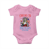 Funny Patriotic Statue Of Liberty Baby Onesie Cheers To 250 Years