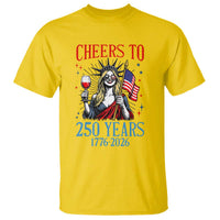 Funny Patriotic Statue Of Liberty T Shirt Cheers To 250 Years